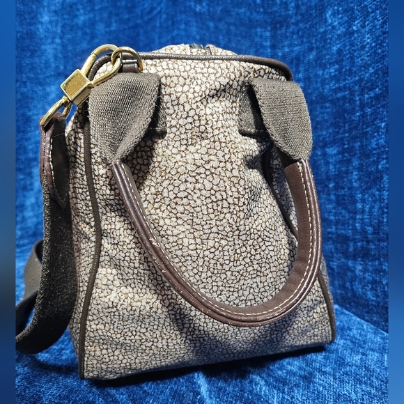 Borbonese Redwall Italia Convertible Purse Tote Handbag Nylon - Picture 4 of 12